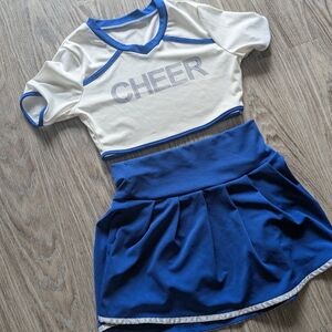 Cheerleader Costume Cosplay Halloween Size M Women's Top & Bottom